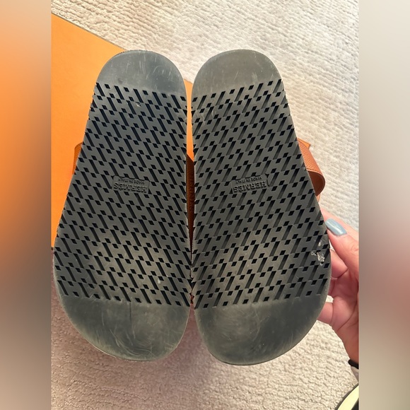 Hermes chypre natural color with pebbled leather - Picture 6 of 7